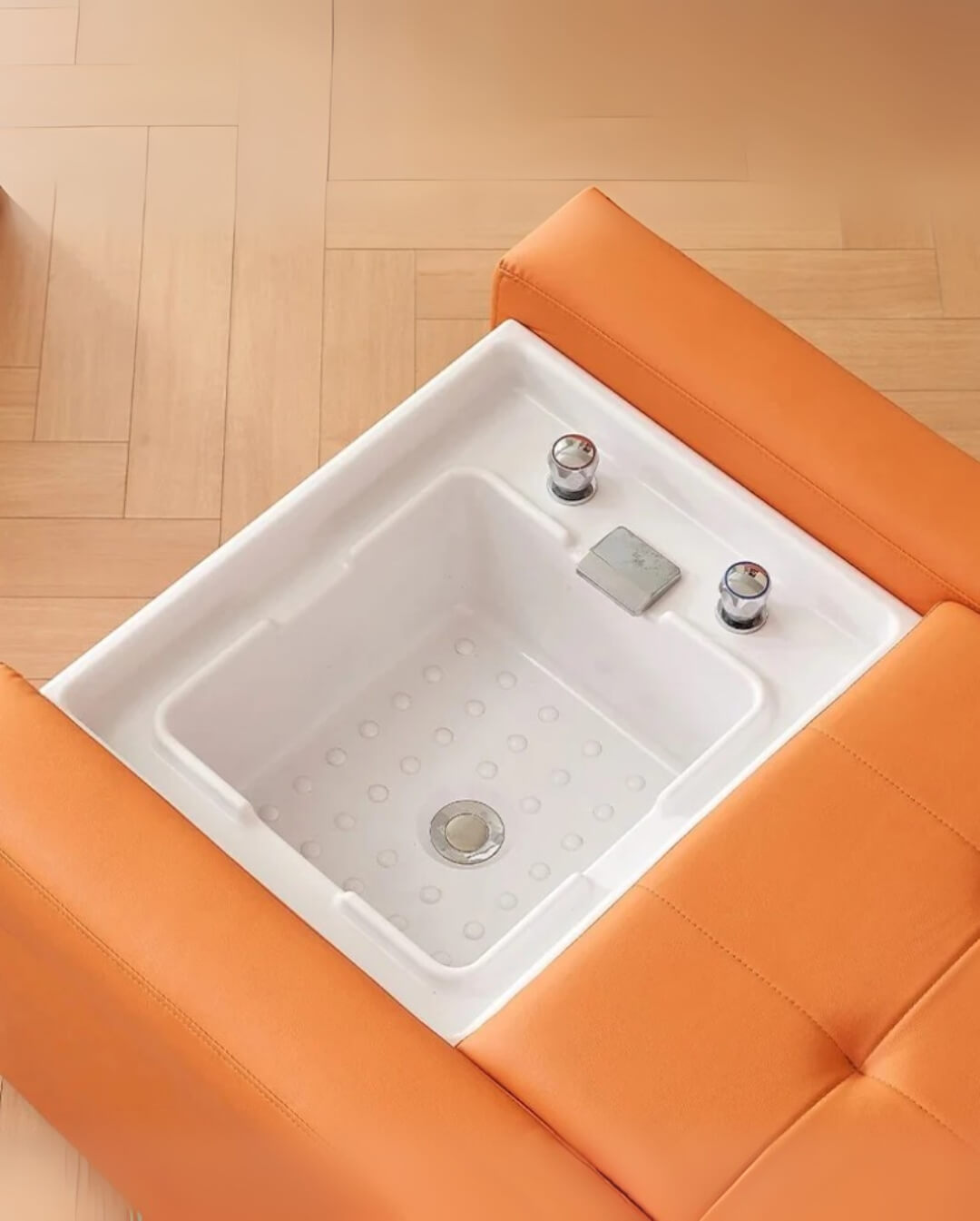 Head & Foot Spa Throne Massage Bed closeup