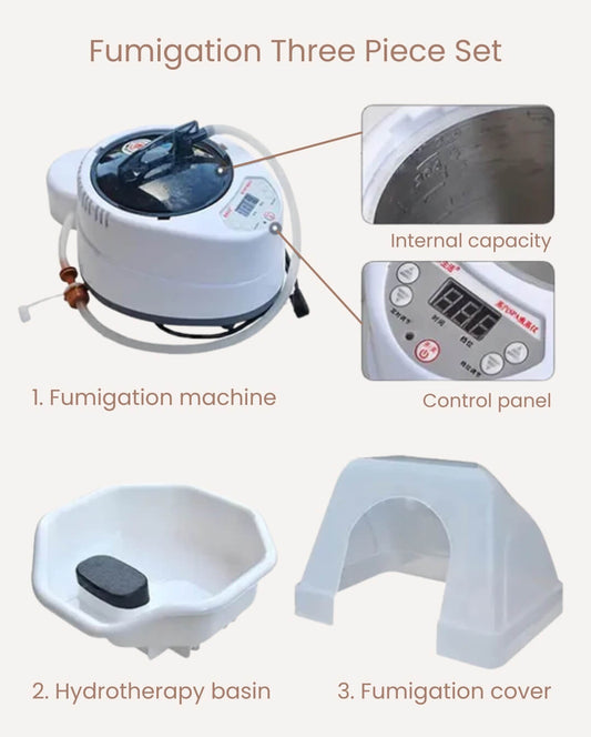 Head Spa Sink & Spa Bed  Plumbed - Fumigation Three Piece Set