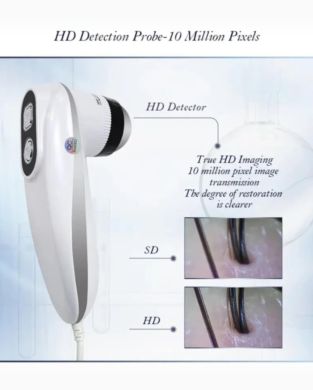 Head Spa Scalp Analysis Pro Display -Closeup