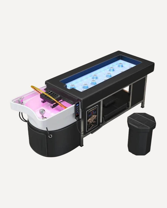 Head Spa Sink & Moxibustion Bed - Plumbed