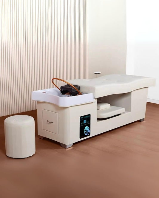 Vital Glow JAPANESE HEAD SPA TREATMENT PLUMBED TABLE White