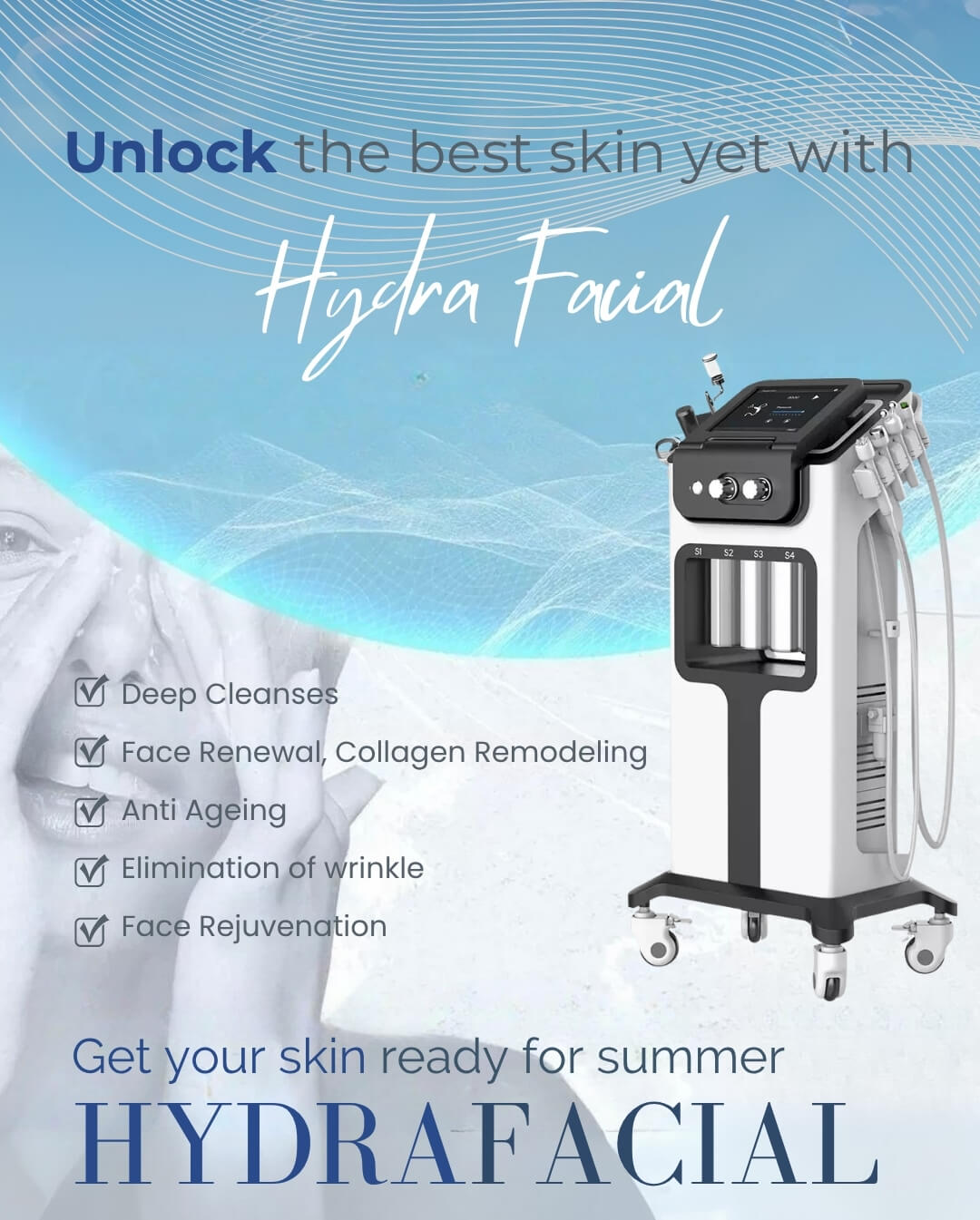 7-in-1 HydraFacial Machine - Benefits Checklist