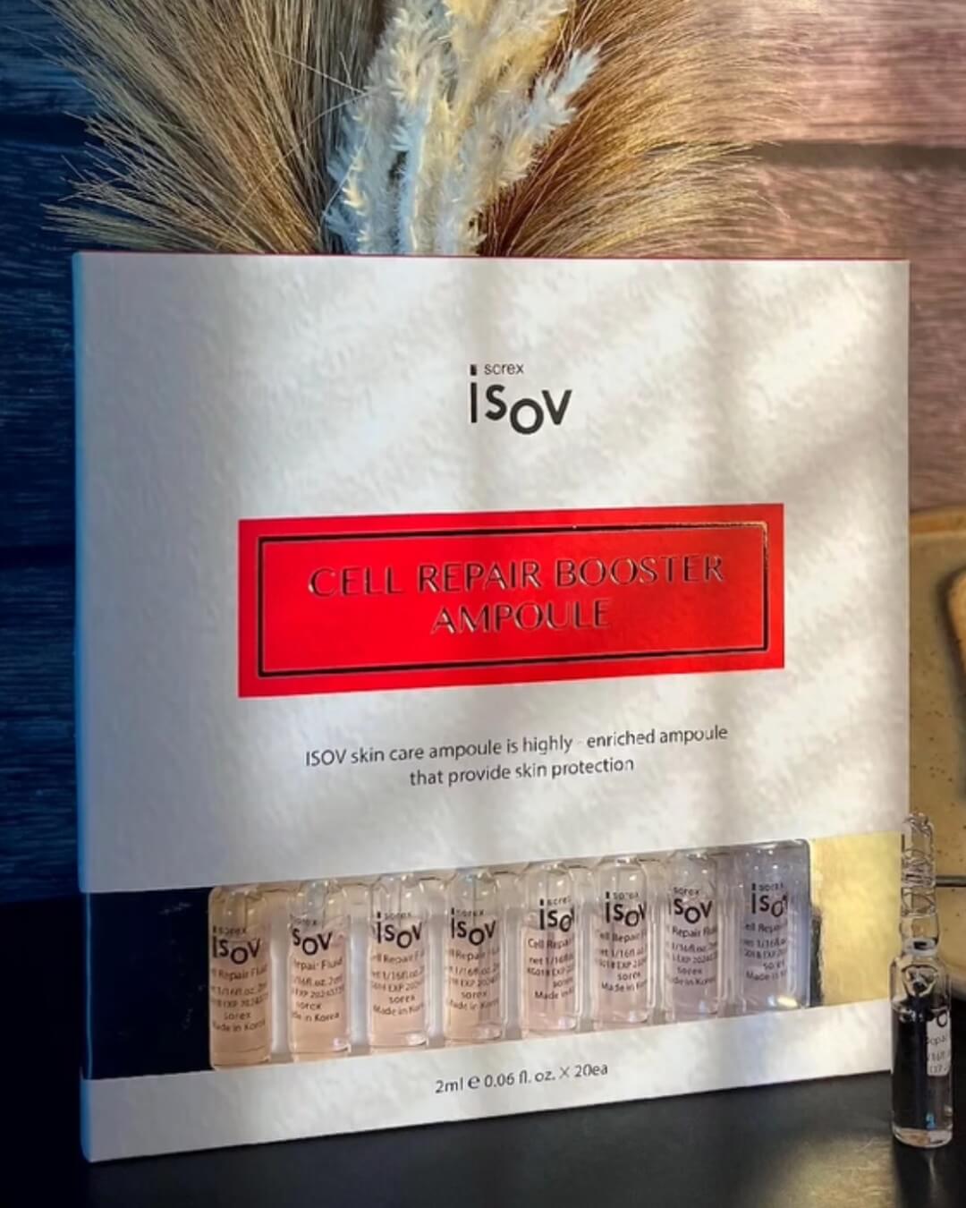 iSOV Cell Repair Booster Ampoule for skin repair, barrier strength and recovery