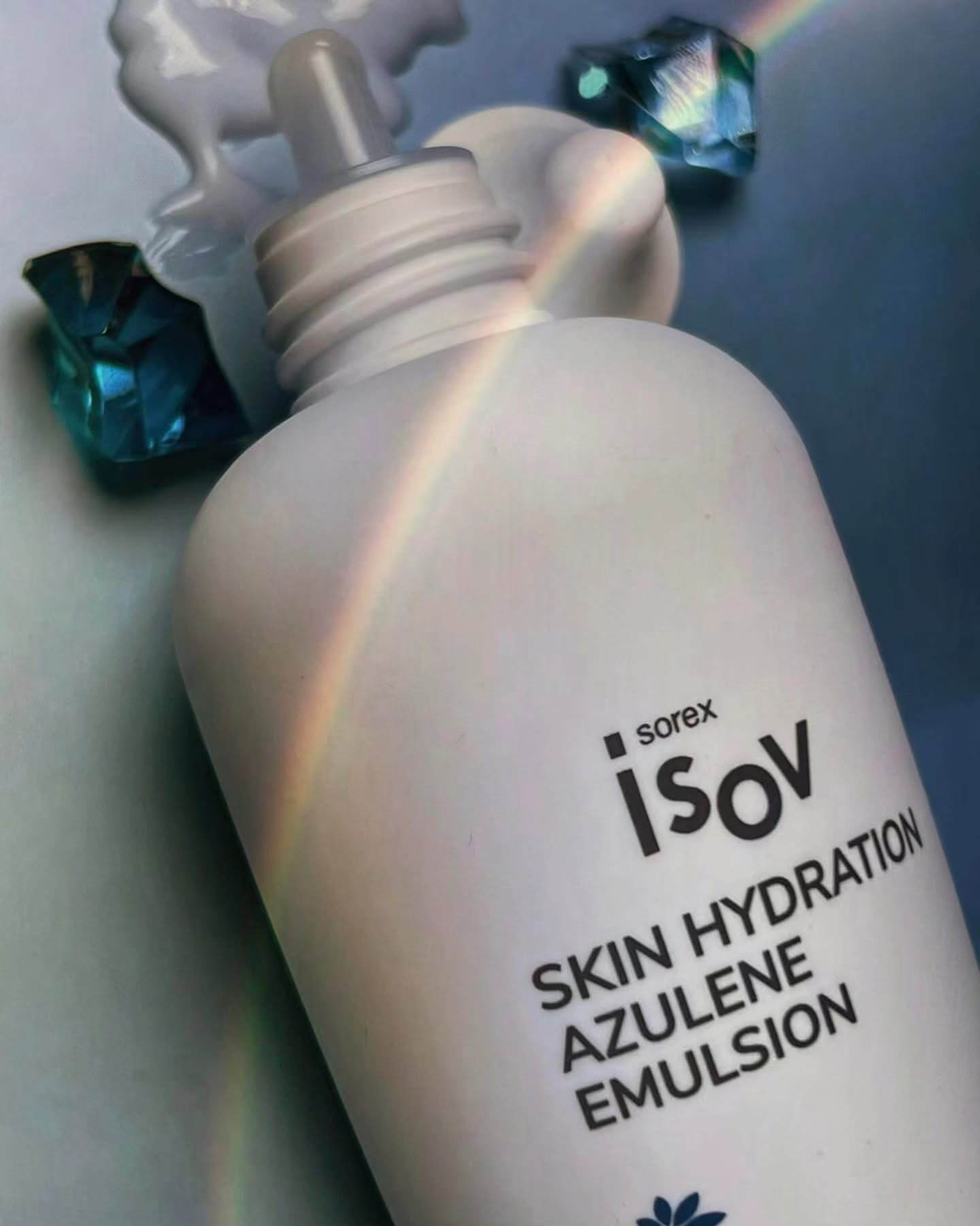 iSOV Skin Hydration Azulene Emulsion to calm sensitive skin and provide lasting hydration