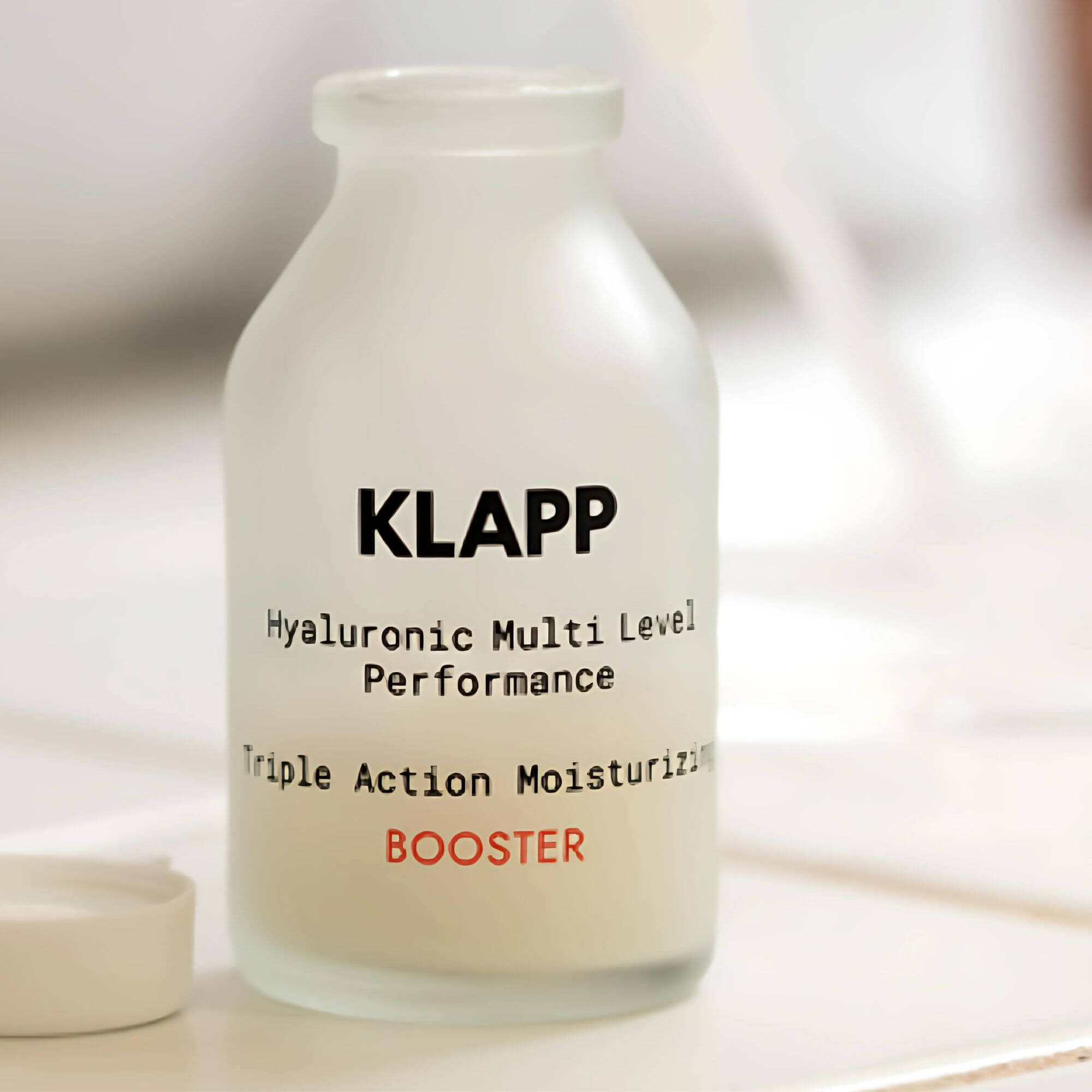KLAPP Hyaluronic Multi Level Performance Triple Action Moisturizing Booster skincare serum for deep hydration and anti-aging
