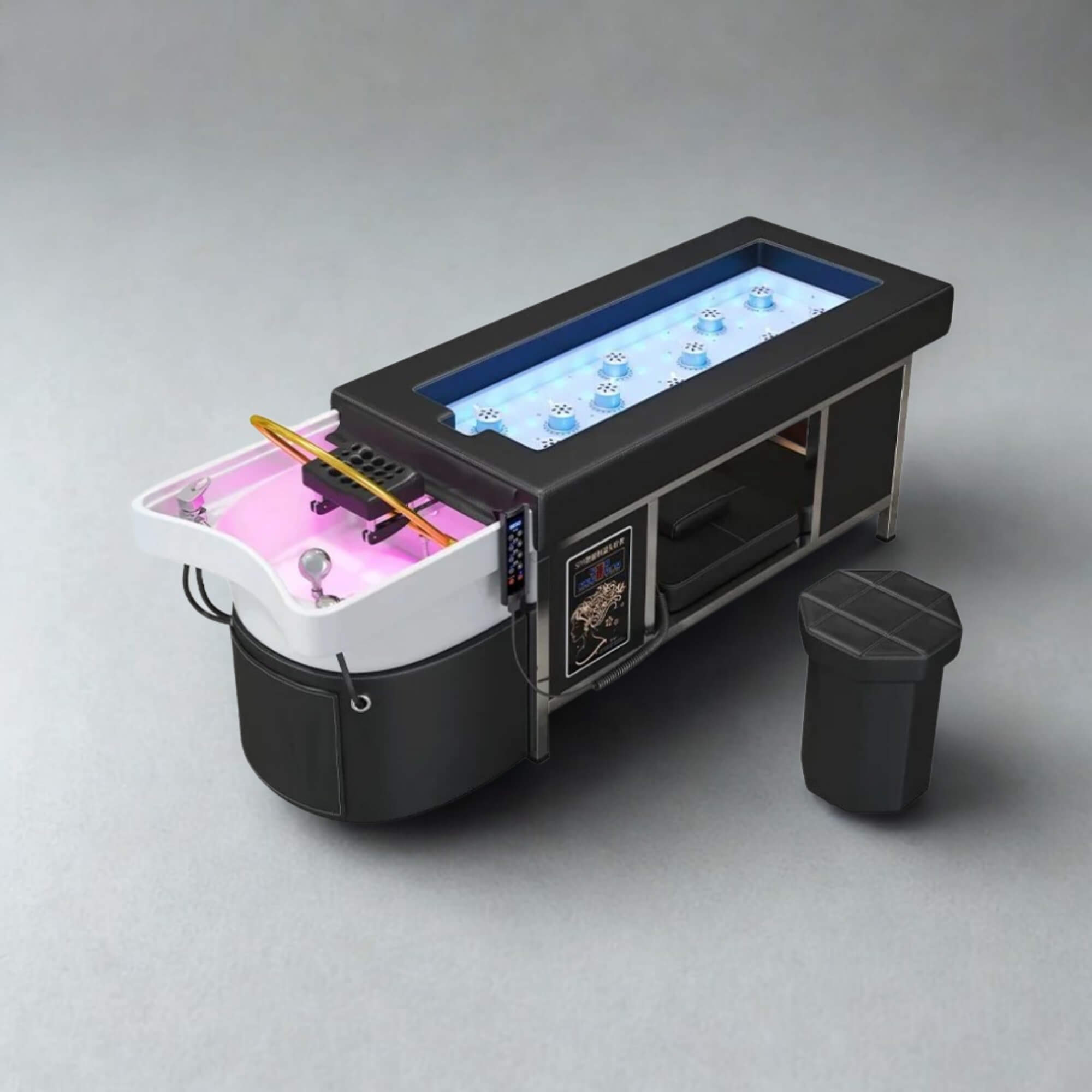 Vital Glow premium equipment – advanced Head Spa bed system with integrated features for professional salons