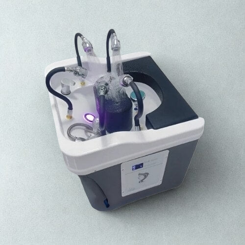 Head spa pressure point five-head plumbed sink with water jets