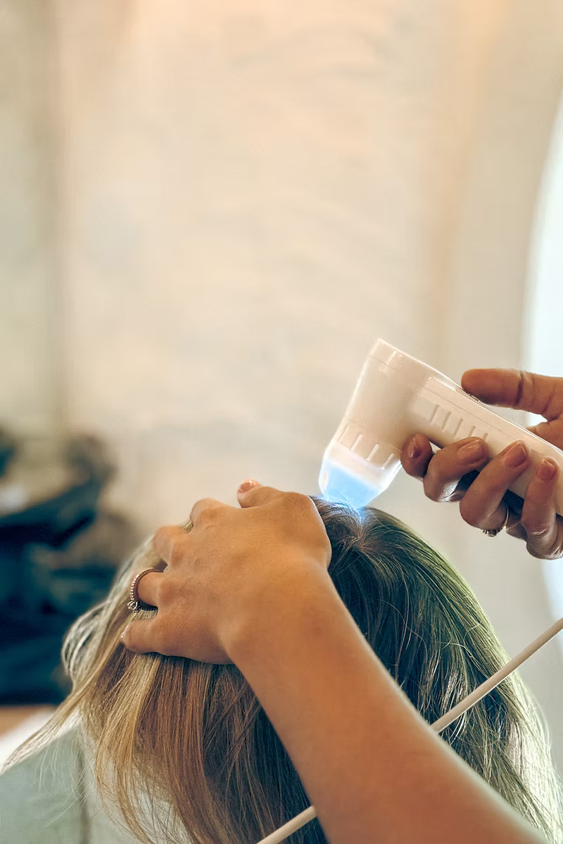 Vital Glow complimentary scalp analysis and consultation add-on available with first visit