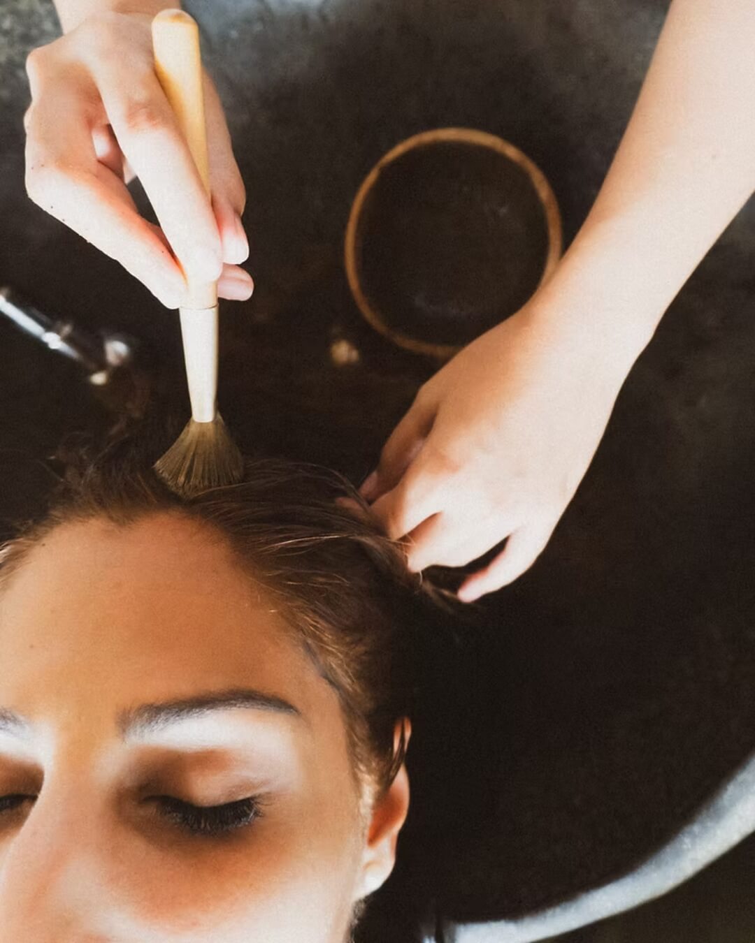 Vital Glow Signature Scalp Detox and Oil Balance treatment with deep scalp exfoliation for oily or itchy scalp