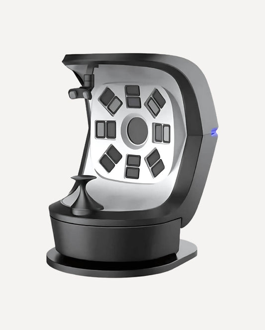 Vital Glow professional skin analyzer device with multi-angle imaging and integrated light sources.