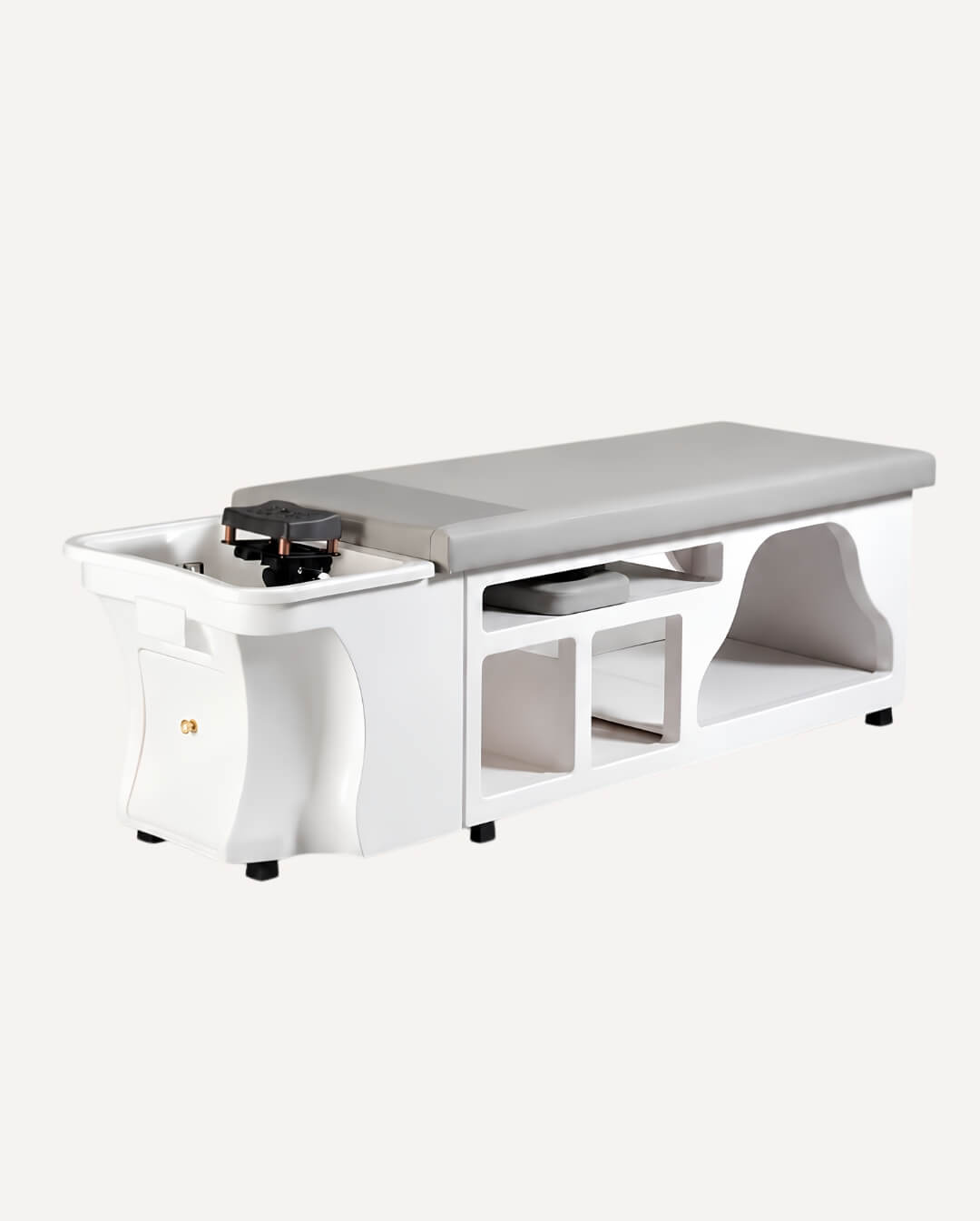 Non-plumbed Water Circulation Head Spa Bed for professional salon and beauty treatments